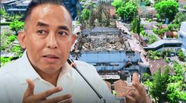 Anggota Komisi V DPR RI Mori Hanafi Saat Menyampaikan Desakan Terkait Kepastian Anggaran Pembangunan Kembali Gedung DPRD NTB tahun 2027.