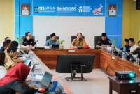 Kepala Dinas Kelautan dan Perikanan NTB Muslim Bersama Jajaran Menerima Kunjungan Kerja Dinas Kelautan dan Perikanan Maluku Utara untuk Mempelajari Pengelolaan Sumber Daya Kelautan dan Perikanan.