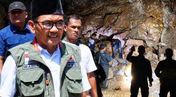 Wabup Sumbawa H. Mohamad Ansori Saat Mendatangi Rumah Duka Korban Longsor Tambang Rakyat Lantung