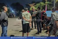 Tiga Remaja Yang Diduga Terlibat Dalam Aksi Pamer Senjata Tajam di RTH Taman Kota Mataram Diamankan Aparat Untuk Menjalani Pemeriksaan.