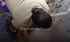 Bayi Perempuan Ditemukan Tak Bernyawa dalam Kantong Plastik di Kali Jempong Mataram