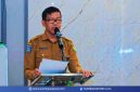 Kepala Dinas Kesehatan Kabupaten Sumbawa H. Syarif Hidayat Saat Menyampaikan Kondisi Penanganan Stunting dan Tantangan Anggaran di Kabupaten Sumbawa.