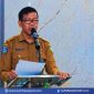 Kepala Dinas Kesehatan Kabupaten Sumbawa H. Syarif Hidayat Saat Menyampaikan Kondisi Penanganan Stunting dan Tantangan Anggaran di Kabupaten Sumbawa.