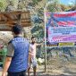 Petugas Melakukan Penertiban dan Memberikan Peringatan Terkait Aktivitas Galian C Tampa Izin di Wilayah Kabupaten Bima.