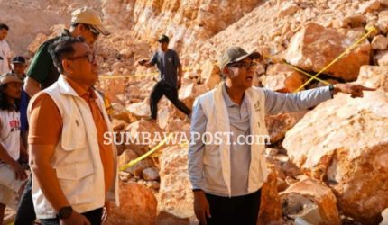 Bupati Sumbawa dan DPRD cek lokasi tambang ilegal Lawang Tuwa Lantung pascalongsor