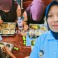 Relawan Satuan Pelayanan Pemenuhan Gizi (SPPG) MBG Desa Bara, Kecamatan Woja, Kabupaten Dompu, Mihra, Serta Siswa Sekolah Saat Menyantap Nasi Program Makan Bergizi Gratis (MBG).