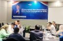 Mantan Kapolda NTB Irjen Pol Purn Hadi Gunawan saat menggelar silaturahmi dan konsolidasi bersama 10 Ketua DPC Partai Demokrat kabupaten/kota se-NTB di Hotel Lombok Astoria, Mataram.