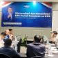 Mantan Kapolda NTB Irjen Pol Purn Hadi Gunawan saat menggelar silaturahmi dan konsolidasi bersama 10 Ketua DPC Partai Demokrat kabupaten/kota se-NTB di Hotel Lombok Astoria, Mataram.