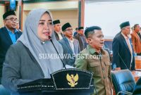 Wakil Gubernur NTB Hj. Indah Dhamayanti Putri Menyampaikan Pendapat Akhir Gubernur Terkait Raperda Perubahan APBD NTB Tahun Anggaran 2026 Dalam Rapat Paripurna DPRD NTB.