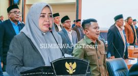 Wakil Gubernur NTB Hj. Indah Dhamayanti Putri Menyampaikan Pendapat Akhir Gubernur Terkait Raperda Perubahan APBD NTB Tahun Anggaran 2026 Dalam Rapat Paripurna DPRD NTB.