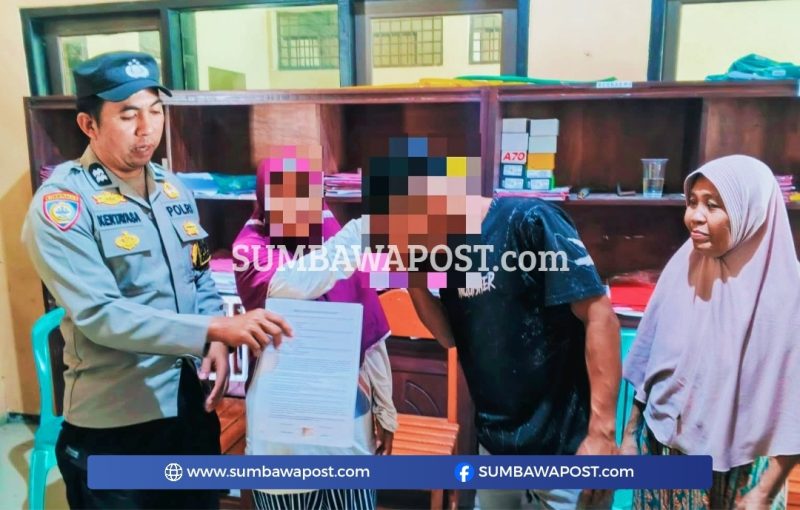 Proses Mediasi Kasus Penganiayaan Ibu Tiri di Mapolsek Lingsar, Lombok Barat, Kamis (17/9/2026).