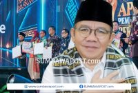 Bupati Lombok Utara Dr. H. Najmul Akhyar Menyampaikan Capaian Dua Penghargaan Kemendagri 2026 Yang Diraih Kabupaten Lombok Utara.