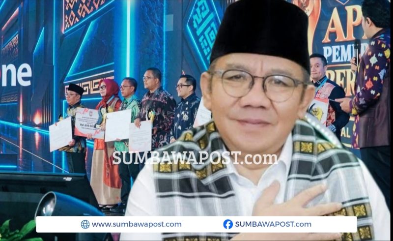 Bupati Lombok Utara Dr. H. Najmul Akhyar Menyampaikan Capaian Dua Penghargaan Kemendagri 2026 Yang Diraih Kabupaten Lombok Utara.