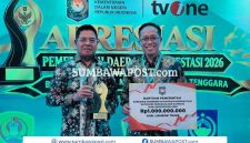Kabupaten Lombok Timur Meraih Penghargaan Kemendagri kategori Pengelolaan Sampah dan Lingkungan ASRI di Jakarta, Kamis (17/9/2026).