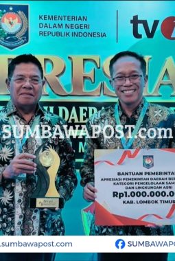 Lombok Timur Raih Penghargaan Kemendagri, Bawa Pulang Insentif Rp1 Miliar