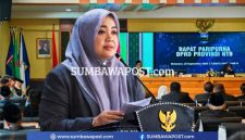 Wakil Gubernur NTB Hj Indah Dhamayanti Putri Saat Rapat Paripurna DPRD NTB Membahas Persetujuan Perubahan APBD Tahun Anggaran 2026 di Aula Utama Kantor Gubernur NTB.