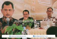Ketua Bawaslu NTB Itratip dalam kegiatan Sosialisasi Uji Petik Riset Pemetaan Kerawanan Isu Strategis PDPB 2026 di Mataram.