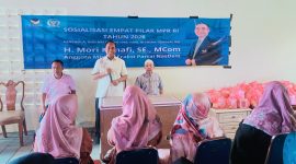 Anggota DPR RI H. Mori Hanafi Saat Menggelar Sosialisasi 4 Pilar Kebangsaan di Bima, Selasa, 15 September 2026.