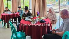 Komisi V DPRD NTB Saat Melakukan kunjuyngan Kerja ke SMKN 1 Pujut, Lombok Tengah.