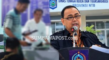 Kepala Disnakertrans NTB bersama PMI Asal Mataram, Muhamad Yanuar Fikri, Saat Berada di Kantor Polisi Myawaddy, Myanmar.