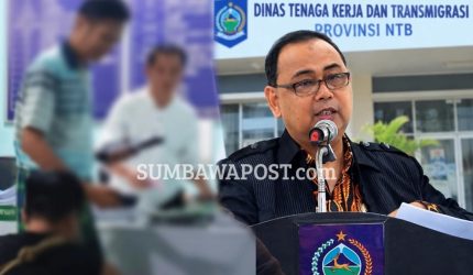 Kepala Disnakertrans NTB dan PMI Mataram saat berada di Kantor Polisi Myawaddy Myanmar