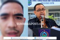 Muhamad Yanuar Fikri, PMI asal NTB Yang Masih Berada di Myawaddy, Myanmar, dan Kepala Disnakertrans NTB Dr. H. Aidy Furqan.