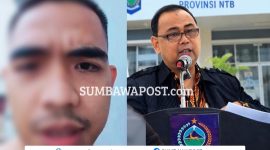 Muhamad Yanuar Fikri, PMI asal NTB Yang Masih Berada di Myawaddy, Myanmar, dan Kepala Disnakertrans NTB Dr. H. Aidy Furqan.