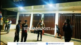 Polisi Mengamankan Terduga Pelaku Penganiayaan Setelah Pengejaran Dari Dompu Hingga Kota Bima Berakhir di Wilayah Kompi TNI Jatibaru.