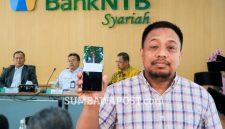 Koordinator Koalisi Rakyat NTB dan Gubernur NTB Saat Rapat di Kantor Pusat Bank NTB Syariah, Jalan Udayana, Kota Mataram.