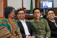 Tiga Ahli Yang Dihadirkan Tim Advokat Bersama Badai NTB Saat Mengikuti Persidangan Kasus ITE di Pengadilan Negeri Raba Bima, Jumat (11/9/2026).