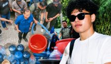 Afran BM, Wabendum Politik dan Ideologi DPD I KNPI NTB, dan Gubernur NTB Lalu Muhamad Iqbal Saat Menyalurkan Air Bersih di Desa Mangkung, Lombok Tengah.