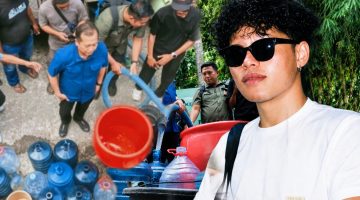 Afran BM, Wabendum Politik dan Ideologi DPD I KNPI NTB, dan Gubernur NTB Lalu Muhamad Iqbal Saat Menyalurkan Air Bersih di Desa Mangkung, Lombok Tengah.