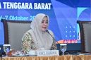 Wakil Gubernur NTB Indah Dhamayanti Putri atau Umi Dinda Saat Menghadiri Workshop Implementasi SPM Terintegrasi melalui Posyandu di Mataram, Selasa (6/10/2026).
