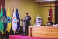 Ardiansyah, SHI, Saat Membacakan Laporan Komisi III DPRD NTB Dalam Rapat Paripurna Terkait Konversi BPR NTB Menjadi BPRS NTB Bangkit Bersama dan Penguatan Pembiayaan UMKM.