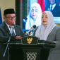 Wakil Gubernur NTB Hj. Indah Dhamayanti Putri Atau Akrab Disapa Umi Dinda Bersama Anggota Komisi III DPRD NTB Akhdiansyah yang Akrab Dikenal Guru To'i, Duta Partai PKB Dapil NTB VI (Dompu, Bima dan Kota Bima), Dalam Agenda Rapat Paripurna DPRD NTB.