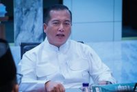 Gubernur NTB Lalu Muhamad Iqbal Saat Menerima Audiensi Panitia dan Tokoh Masyarakat Terkait Persiapan Kongres Internasional Bahasa Sasak Pertama di Kantor Gubernur NTB, Mataram.