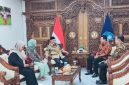 Direktur Pembiayaan Bank NTB Syariah Agus Suhendro dan Direktur Keuangan dan Operasional Ajar Susanto Broto saat audiensi dengan Menteri Pendidikan Dasar dan Menengah Abdul Mu'ti di Jakarta, Kamis (1/10/2026).