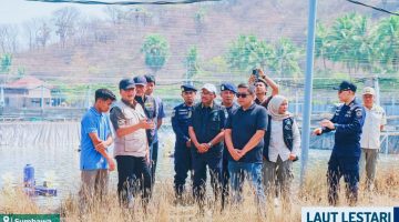 Gubernur NTB Dr Lalu Muhamad Iqbal Saat Meninjau Tambak Undang di Wilayah Pulau Kaung, Kabupaten Sumbawa, dan Menyoroti Kondisi IPAL Serta Kendala Perizinan.
