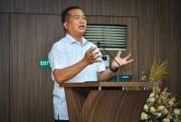 Gubernur NTB Lalu Muhamad Iqbal Saat Membuka Survei Akreditasi RSUD Provinsi NTB oleh LAM-KPRS, Rabu (30/9).