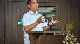 Gubernur NTB Lalu Muhamad Iqbal Saat Membuka Survei Akreditasi RSUD Provinsi NTB oleh LAM-KPRS, Rabu (30/9).
