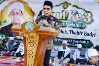 Peringatan Haul ke-3 Almaghfurlahu TGH. Lalu Muh. Thahir Badri di Pondok Pesantren Al-Badriyah 3, Kebun Raden, Desa Lando, Kecamatan Terara, Lombok Timur, Sabtu (3/10/2026).