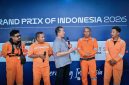Gubernur NTB Lalu Muhamad Iqbal Bersama Perwakilan Marshal Lokal NTB di Pertamina Mandalika International Circuit, Lombok Tengah, Selasa (6/10/2026).