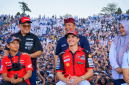Pembalap MotoGP Marc Marquez Bersama Pembalap Lainnya Mengikuti Energizing Indonesia Riders Parade di Kota Mataram, NTB, Menjelang MotoGP Mandalika 2026.
