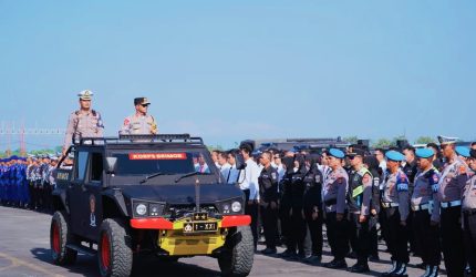 Kapolda NTB memimpin apel pengamanan MotoGP Mandalika 2026 dengan 2.678 personel gabungan.