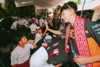 Lima pembalap Moto2 dan Moto3 Berinteraksi dan Berbagi Inspirasi dengan Siswa SDN 2 Kuta Mandalika, Lombok Tengah, NTB, Kamis (8/10/2026).