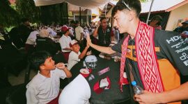 Lima pembalap Moto2 dan Moto3 Berinteraksi dan Berbagi Inspirasi dengan Siswa SDN 2 Kuta Mandalika, Lombok Tengah, NTB, Kamis (8/10/2026).