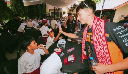 Lima pembalap Moto2 dan Moto3 sambangi SDN 2 Kuta Mandalika jelang MotoGP 2026.