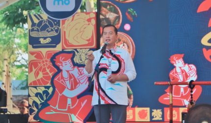 Miq Iqbal di Mandalika Street Food Festival Vol. 2 saat MotoGP Mandalika 2026 di Lombok Tengah.