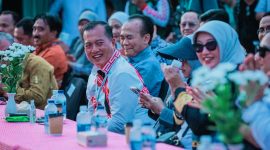 Gubernur NTB Lalu Muhamad Iqbal Bersama Istri, Sinta M. Iqbal, Menghadiri Mandalika Street Food Festival Vol. 2 di Bazar Mandalika, Kuta, Lombok Tengah, Jumat (9/10/2026).