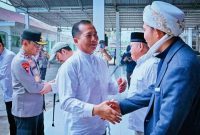 Gubernur NTB Lalu Muhamad Iqbal Saat Bersilaturahmi Dengan Keluarga Besar Nahdlatul Wathan di Pondok Pesantren NW Anjani, Kabupaten Lombok Timur, Menjelang Hultah ke-91 Madrasah NWDI.